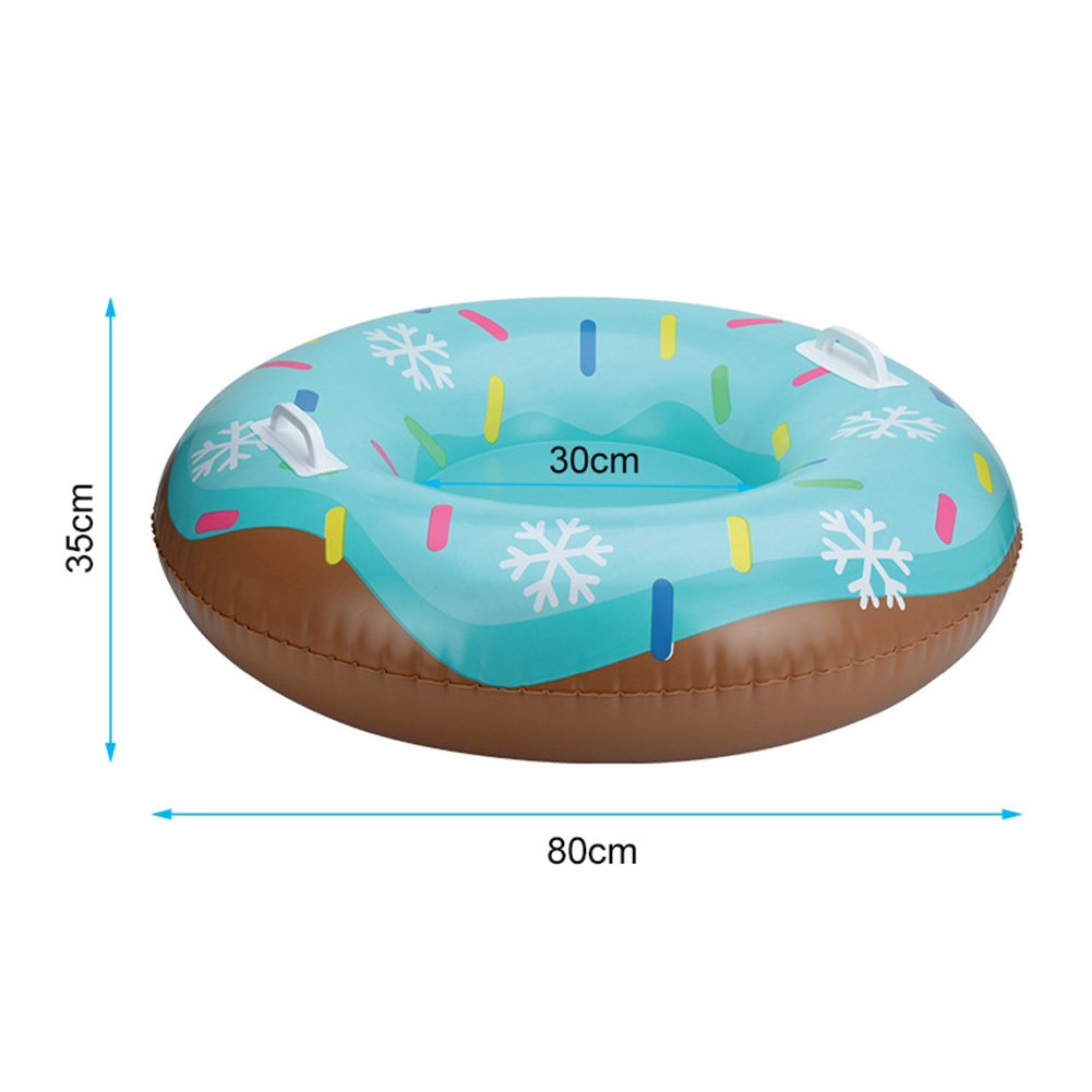 Durable Lightweight Inflatable Sled Snow Tube Thickened Wearresistant Flexible Donut Shape For Kids Adults Outdoor Winter Sport Activity - 2 Durable Lightweight Inflatable Sled Snow Tube Thickened Wearresistant Flexible Donut Shape For Kids Adults Outdoor Winter Sport Activity - 2