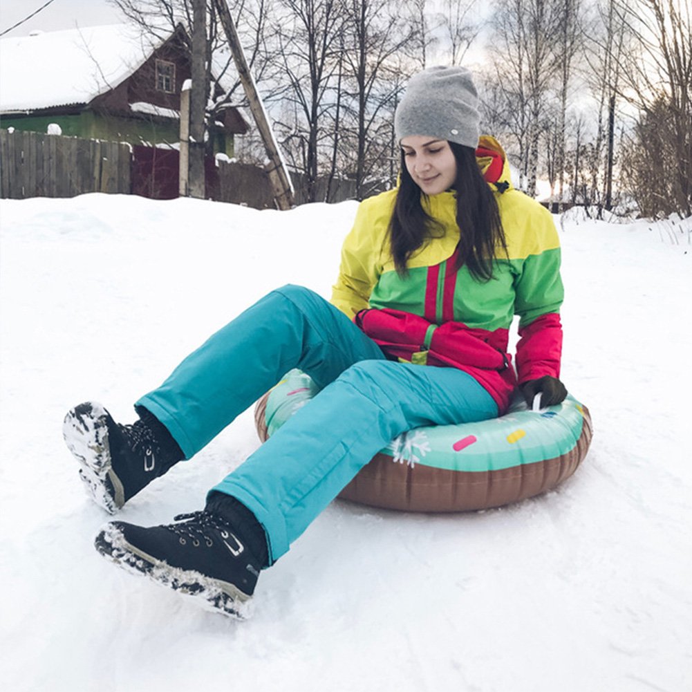 Durable Lightweight Inflatable Sled Snow Tube Thickened Wearresistant Flexible Donut Shape For Kids Adults Outdoor Winter Sport Activity - 6 Durable Lightweight Inflatable Sled Snow Tube Thickened Wearresistant Flexible Donut Shape For Kids Adults Outdoor Winter Sport Activity - 6