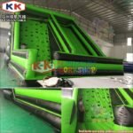 Green Inflatable Climbing Wall Giant With Bouncer For Kids And Adult - 6