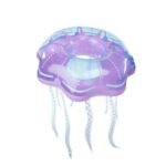 Transparent Jellyfish Summer Inflatable Swimming Pool Raft Float Chair Mattress Rafts Holiday Party Water Fun Toy - 3