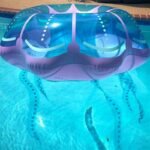 Transparent Jellyfish Summer Inflatable Swimming Pool Raft Float Chair Mattress Rafts Holiday Party Water Fun Toy - 5