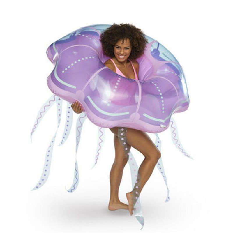 Summer Fun Transparent Jellyfish Inflatable Pool Float Water Party Raft Swimming Mattress Holiday Toy Chair - 5 Summer Fun Transparent Jellyfish Inflatable Pool Float Water Party Raft Swimming Mattress Holiday Toy Chair - 5