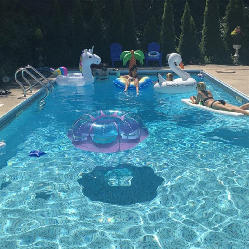 Summer Fun Transparent Jellyfish Inflatable Pool Float Water Party Raft Swimming Mattress Holiday Toy Chair - 7 Summer Fun Transparent Jellyfish Inflatable Pool Float Water Party Raft Swimming Mattress Holiday Toy Chair - 7