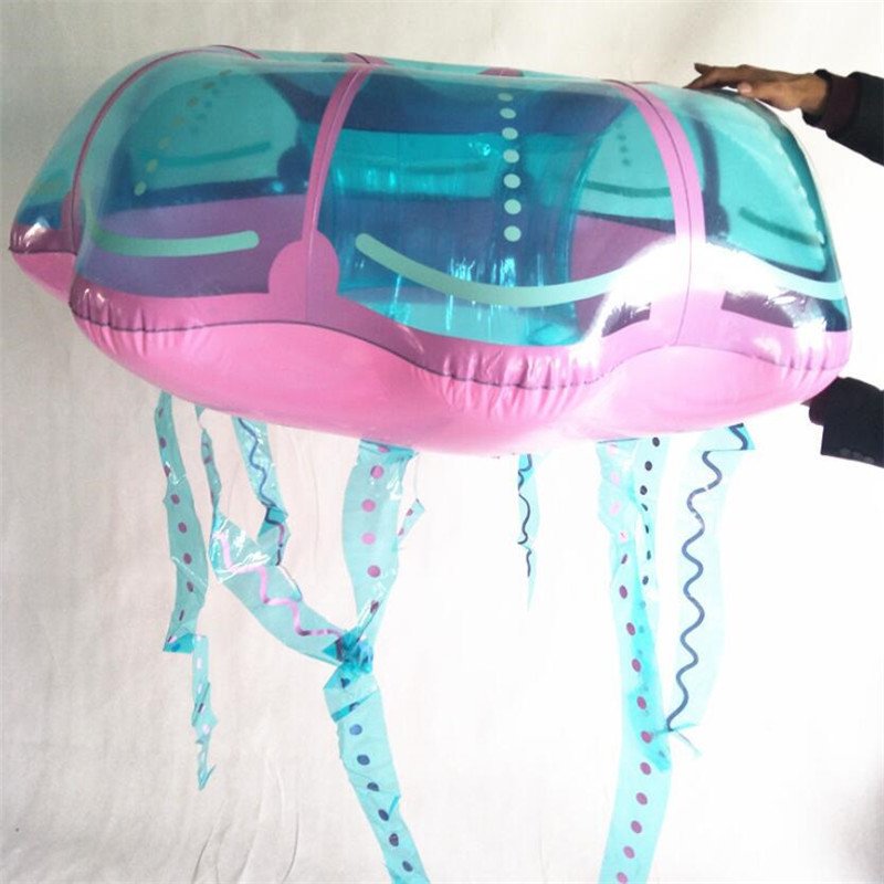 Summer Fun Transparent Jellyfish Inflatable Pool Float Water Party Raft Swimming Mattress Holiday Toy Chair - 13 Summer Fun Transparent Jellyfish Inflatable Pool Float Water Party Raft Swimming Mattress Holiday Toy Chair - 13