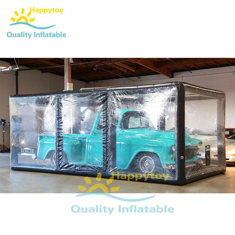 Inflatable Car Capsule Transparent Vehicle Storage Garage Durable Showcase Trade Tent For Auto Protection - 3