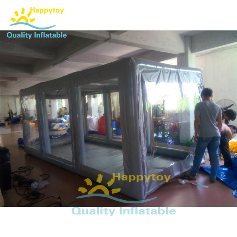 Inflatable Car Capsule Transparent Vehicle Storage Garage Durable Showcase Trade Tent For Auto Protection - 5