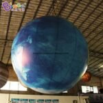 Unique 2m High Inflatable Hanging Earth Balloon Air Characteristic Globe Planet Ball For Education Decorative Toy - 6