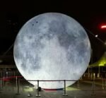 Day 2m Dia Inflatable Moon Ball Balloon With Led Light For Bar Club