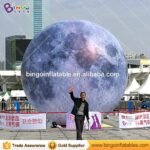 Day 2m Dia Inflatable Moon Ball Balloon With Led Light For Bar Club - 5