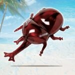 Water Inflatable Swimming Ring Giant Beetle Pool Float Lounge Animal Air Mattress Life Buoy Raft Boys Toys - 5