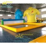 Water Play Sport Games Inflatable Floating Volleyball Court - 2