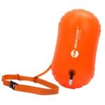 Water Sports Safety Swim Device Inflated Buoy Flotation For Pool Open Sea Orange - 3