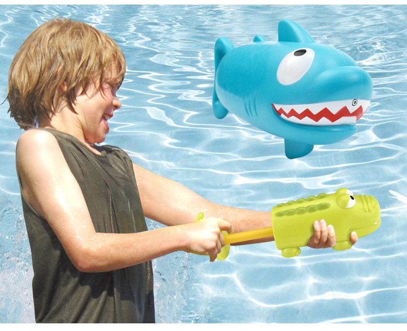 Kids Summer Water Blaster Outdoor Swimming Pool Toy Pump Shooter Fun Outside Games - 2