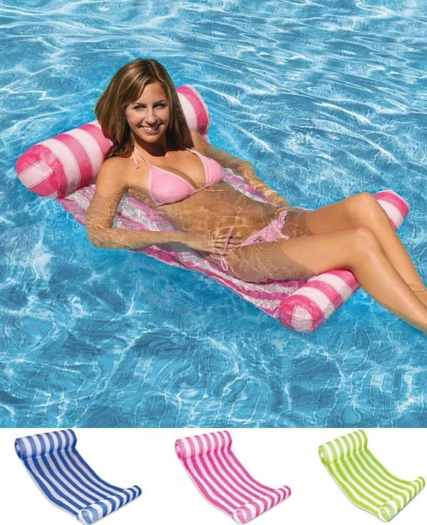 Inflatable Pool Float Lounger Water Hammock Air Mattress Swimming Pool Accessories Relaxation Equipment - 1