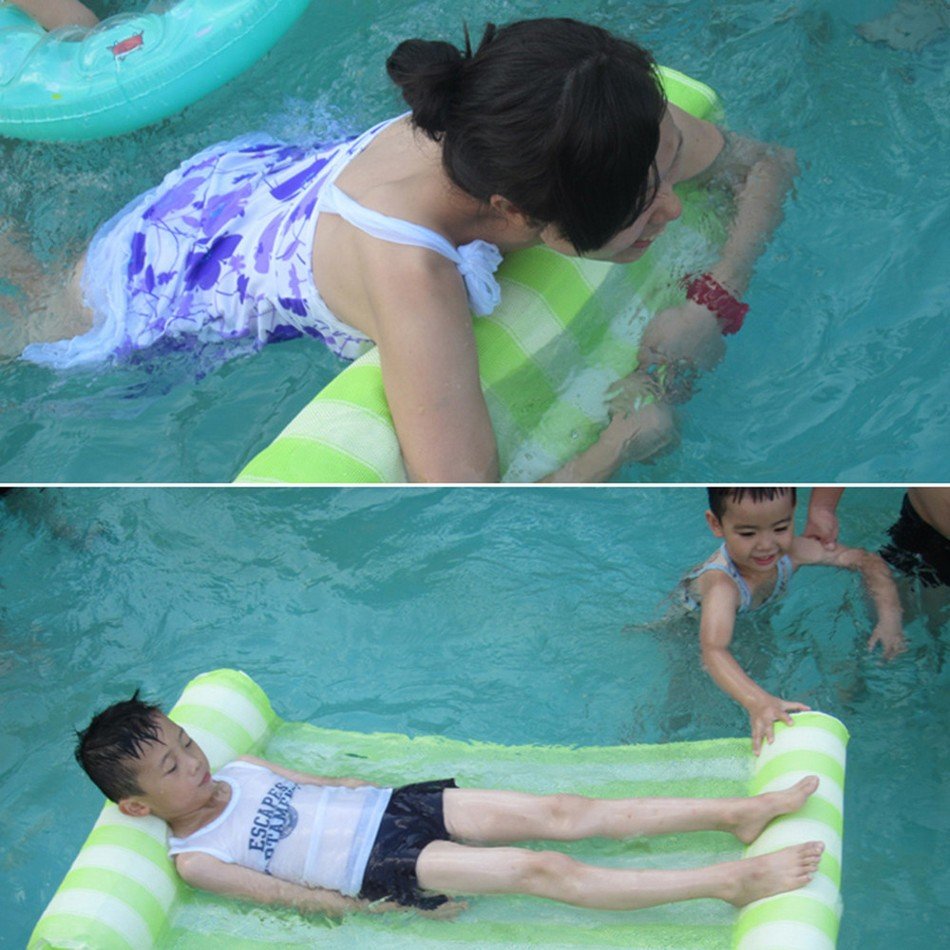 Inflatable Pool Float Lounger Water Hammock Air Mattress Swimming Pool Accessories Relaxation Equipment - 4