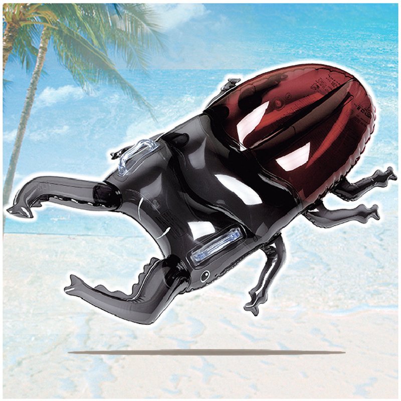 Boys Giant Beetle Inflatable Water Pool Float Swimming Ring Air Mattress Raft Animal Lounge Toy Life Buoy - 3