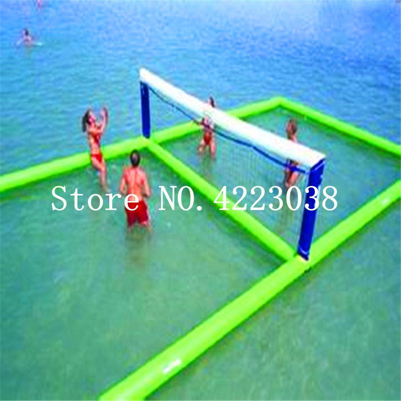 Outdoor Water Inflatable Volleyball Court Family Fun Sports Game Durable Swimming Pool Toy - 4