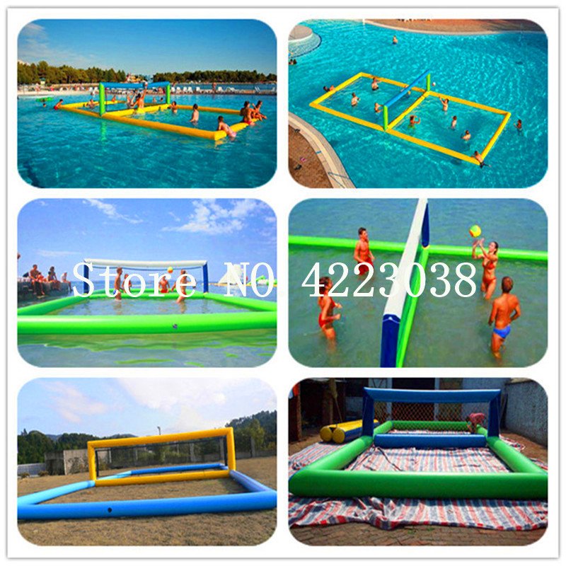 Outdoor Water Inflatable Volleyball Court Family Fun Sports Game Durable Swimming Pool Toy - 5