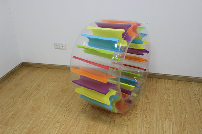 Kids Inflatable Giant Water Wheel Roller 100cm Colorful Pool Float Fun Beach Party Ball Toy - 3 Kids Inflatable Giant Water Wheel Roller 100cm Colorful Pool Float Fun Beach Party Ball Toy - 3