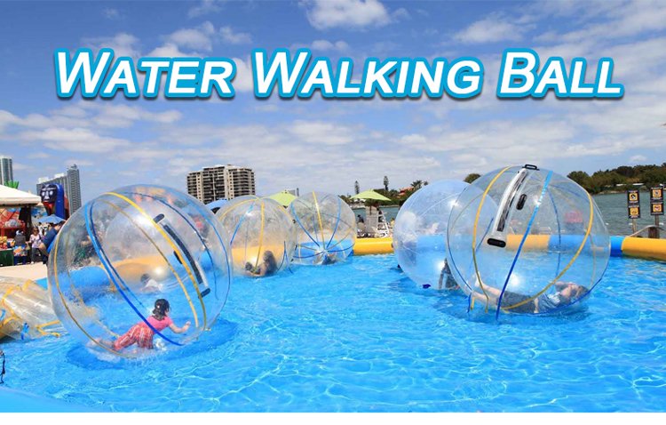 Inflatable Water Walking Ball Zippersealed Beach Sphere Ideal For Running Walking Rentals - 1