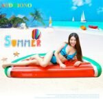 Watermelon Inflatable Pool Float Swim Ring Adults Children Giant Floating Swimming Air Mattress Inflat Toys Party - 2