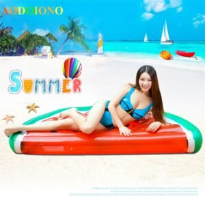 Watermelon Inflatable Pool Float Swim Ring Adults Children Giant Floating Swimming Air Mattress Inflat Toys Party - 2