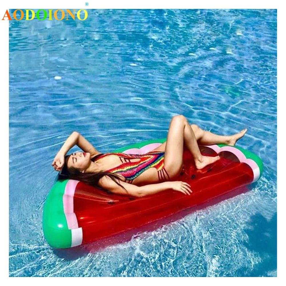 Watermelon Giant Inflatable Pool Float Swim Ring Air Mattress For Adults Children Party Swim Toys - 3 Watermelon Giant Inflatable Pool Float Swim Ring Air Mattress For Adults Children Party Swim Toys - 3