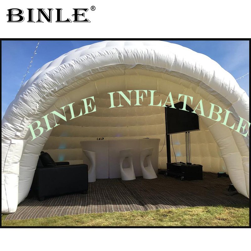 Durable Waterproof White Inflatable Igloo Dome Tent 6m Diameter Oxford Or Pvc Tarpaulin For Party Events - 2