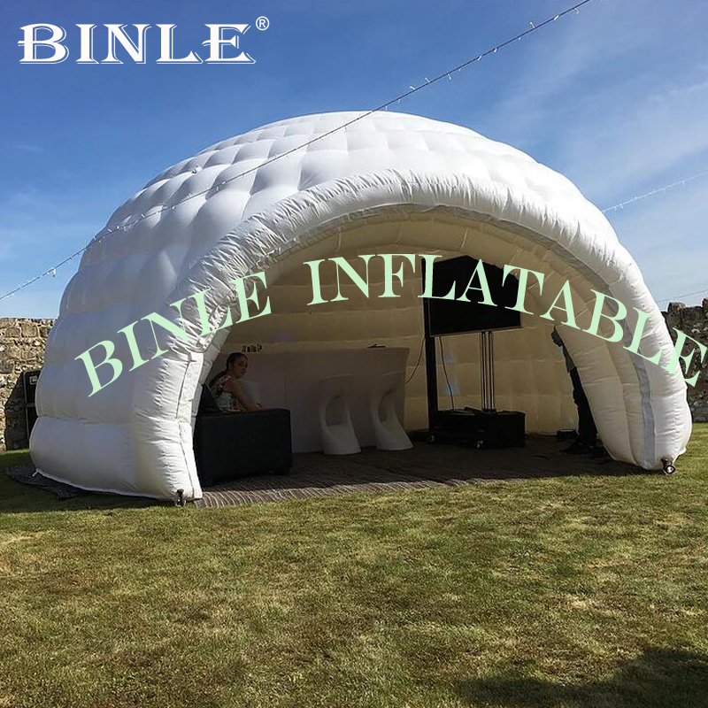 Durable Waterproof White Inflatable Igloo Dome Tent 6m Diameter Oxford Or Pvc Tarpaulin For Party Events - 3