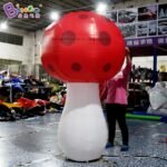 2mh Inflatable Cartoon Mushroom Model With Led Lighting For Amusement Park Decoration Fancy Design Toy - 3