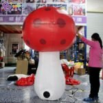 2mh Inflatable Cartoon Mushroom Model With Led Lighting For Amusement Park Decoration Fancy Design Toy - 5