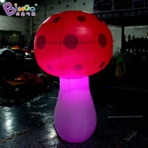 2mh Inflatable Cartoon Mushroom Model With Led Lighting For Amusement Park Decoration Fancy Design Toy - 2