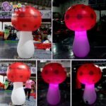 2mh Inflatable Cartoon Mushroom Model With Led Lighting For Amusement Park Decoration Fancy Design Toy - 6