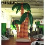 Used Hawaiian Style Giant Inflatable Palm Tree Coconut For Beach Party Decoration - 2