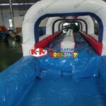With A Pool Of Double Inflatable Water Slide Slip And - 4