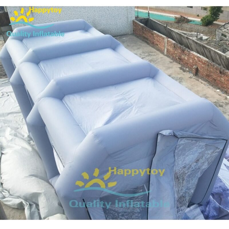 Portable Inflatable Car Spray Paint Booth Tent With Dual Air Blowers ...