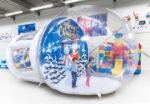 4m & 1 5m Custom Made Inflatable Snow Globe For Commercial Bubble Tent Christmas Decoration - 4