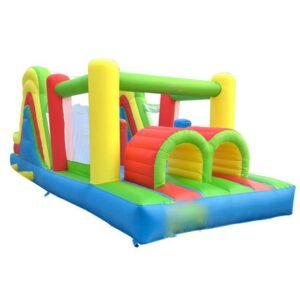 Yard 6 5x2 8x2 4m Inflatable Bounce House Jumping Castle Obstacle Course For Kids Funny Castles With Blowers