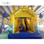 Yard Commercial Pvc Inflatable Trampoline Jumper Bounce House Bouncy Castle With Slide - 6
