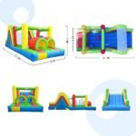 Yard Giant Inflatable Obstacle Course Large Climbing Wall Slide Super Combo Bounce House 6 In 1 With Blower Bouncer - 3