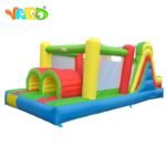 Yard Giant Inflatable Obstacle Course Large Climbing Wall Slide Super Combo Bounce House 6 In 1 With Blower Bouncer - 2