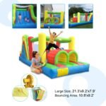 Yard Giant Inflatable Obstacle Course Large Climbing Wall Slide Super Combo Bounce House 6 In 1 With Blower Bouncer - 4