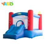 Yard Pvc Inflatable Trampolines Bouncy Castle Children Safe Smooth With Blower Dual Slides Bounce House - 5