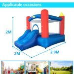 Yard Pvc Inflatable Trampolines Bouncy Castle Children Safe Smooth With Blower Dual Slides Bounce House - 6