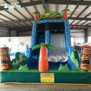 Yard Price Full Pvc Material Hot Selling Tropical Kids Inflatable Water Slide With Air Blower - 2
