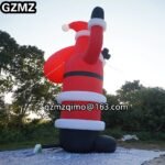 Christmas Inflatable Giant Santa Claus Holding Gifts Bag For Party Decoration Father Old Man - 3