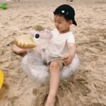 Duck Transparent Swim Ring For Baby Ins Inflatable Summer Raft Swimming Ride-on Float Bathing Toys Water Pool Tube