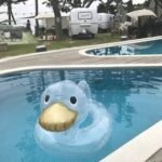 Duck Transparent Swim Ring For Baby Ins Inflatable Summer Raft Swimming Ride-on Float Bathing Toys Water Pool Tube - 4