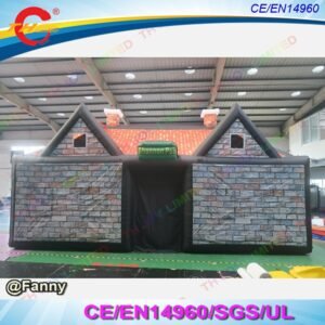 To Door 10x6x5mh Irish Pub Inflatable Party House Cabin Tent Bar - 2