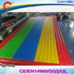 To Door 12x6m Rainbow Giant Commercial Pvc Inflatable Jump Pad Jumping Mattress Bouncing Mats - 4